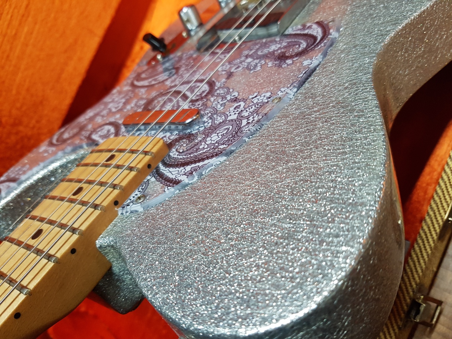 2017 Fender Brad Paisley Road Worn Silver Sparkle  Telecaster